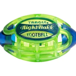 Discount Tangle Nightball Glow in the Dark Light Up Matrix Football Blue/Green