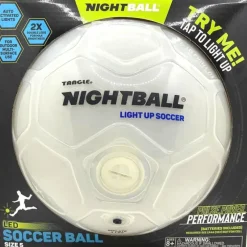 New Tangle Nightball Glow in the Dark Light Up Soccer Ball White