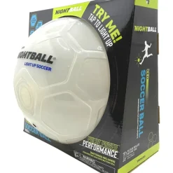 New Tangle Nightball Glow in the Dark Light Up Soccer Ball White