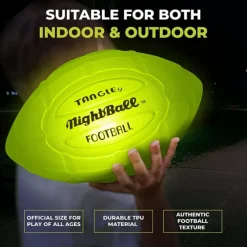 Tangle Nightball Glow in the Dark Light Up Football Green
