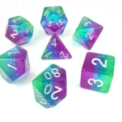 Clearance Legacy Dice Northern Lights - 7 Dice Set with Bag