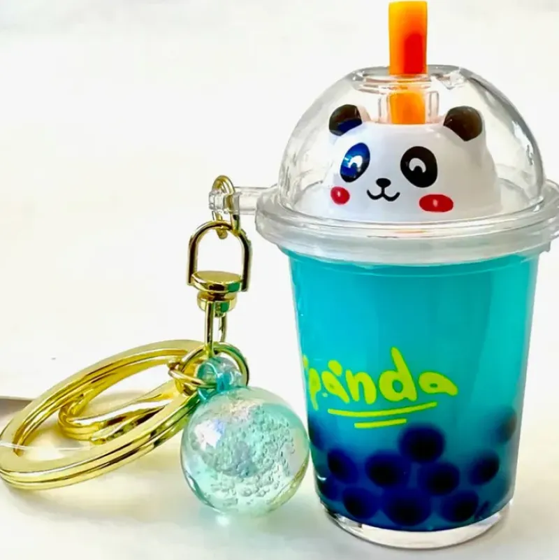 Best BC Mini Panda Boba Tea Floaty Key Charm