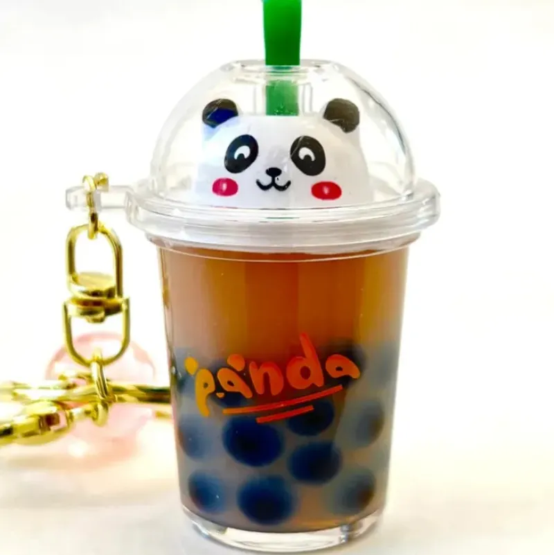 Best BC Mini Panda Boba Tea Floaty Key Charm