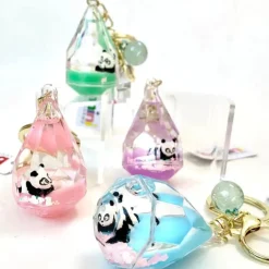 Sale BC Mini Panda Diamond Floaty Key Charm
