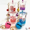 Hot BC Mini Peach Milk Floaty Key Charm