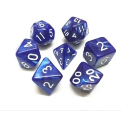 Hot Legacy Dice Pearl 7 Dice Set with Bag