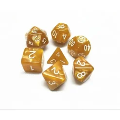 Hot Legacy Dice Pearl 7 Dice Set with Bag