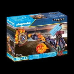 Hot Playmobil Pirates - Pirate with Cannon Gift Set