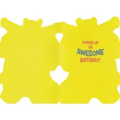 Peaceable Kingdom Power Up an Awesome Foil Birthday Cards