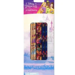 Outlet United Party Princess 6 Pack Pencils on blister card