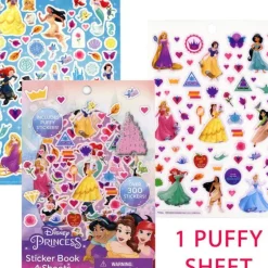 Outlet United Party Princess Sticker Book with Puffy Stickers 4 Sheet