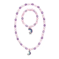Discount Creative Education Purple Rainbow Necklace and Bracelet Set