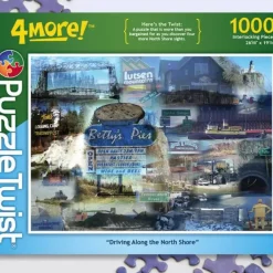 Maynards Puzzle Twist - Driving Along The Shore - 1,000 Piece Puzzle