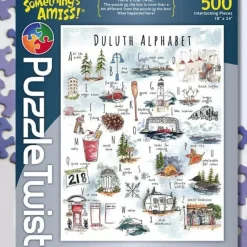 Online Maynards Puzzle Twist - Duluth Alphabet - 500 Piece Puzzle