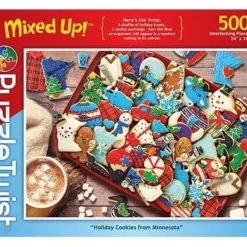 Clearance Maynards Puzzle Twist - Holiday Cookies from Minnesota - 500 Piece Puzzle
