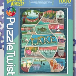 Best Maynards Puzzle Twist - Life Is Better At The Lake - 1,000 Piece Puzzle