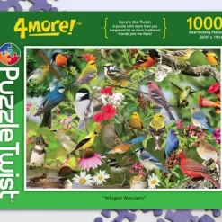 Discount Maynards Puzzle Twist - Winged Wonders - 1,000 Piece Puzzle