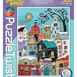 New Maynards Puzzle Twist - Winter City - 500 Piece Puzzle