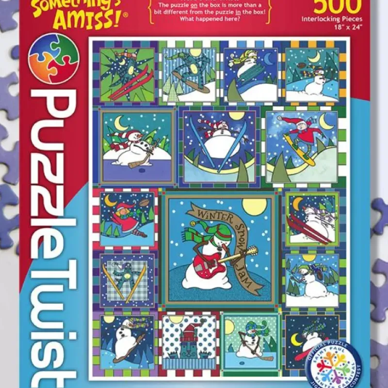New Maynards Puzzle Twist - Winter Snow Jam - 500 Piece Puzzle
