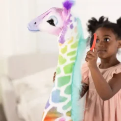 Sale Melissa u0026 Doug Rainbow Giraffe - Lifelike Animal Giant Plush