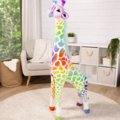 Sale Melissa u0026 Doug Rainbow Giraffe - Lifelike Animal Giant Plush