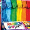Outlet MasterPieces Rainbow Sauce - Paint and Play - 500 Piece Puzzle