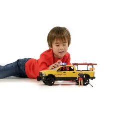 Online Bruder RAM 2500 Power Wagon Lifeguard w/ Figure, Stand-up Paddle and Light + Sound Module
