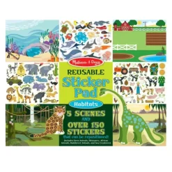 Outlet Melissa u0026 Doug Reusable Sticker Pad - Habitats