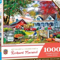 Sale MasterPieces Richard Macneil Art Gallery - Apple Tree Farm - 1000 Piece Puzzle