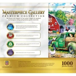 Sale MasterPieces Richard Macneil Art Gallery - Apple Tree Farm - 1000 Piece Puzzle