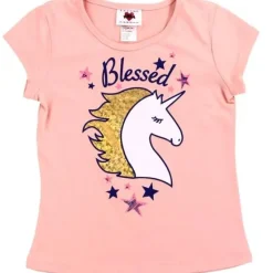 Clearance Childrens Apparel RMLA Girls Grey 4-6X Foil Screen T-Shirt