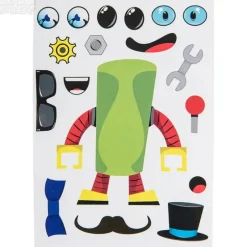 Discount The Toy Network Robot Character Sticker Set - 12 Pieces