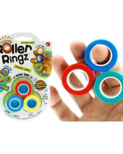 Hot JA-RU Roll & Spin Sensory Toy Roller Ringz