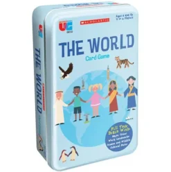 University Games Scholastic The World Card Game Tin