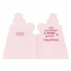 New Peaceable Kingdom Scratch & Sniff Birthday Card - Strawberry Princess Birthday