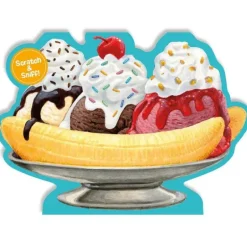 Discount Peaceable Kingdom Scratch & Sniff Birthday Card - Banana Split