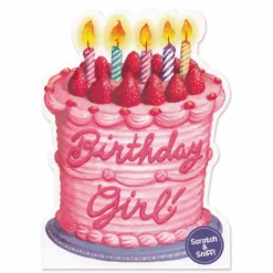 Outlet Peaceable Kingdom Scratch & Sniff Birthday Card - Strawberry Birthday Cake