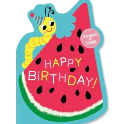 Outlet Peaceable Kingdom Scratch & Sniff Birthday Card - Watermelon