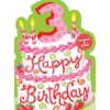 New Peaceable Kingdom Scratch & Sniff Birthday Card - Age 3 Strawberry