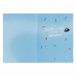 Outlet Peaceable Kingdom Sea Life Foil Birthday Card
