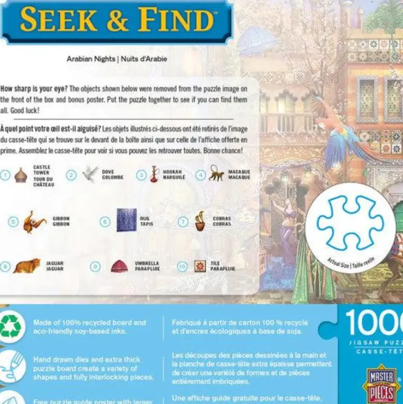 Sale MasterPieces Seek & Find - Arabian Nights - 1000 Piece Puzzle