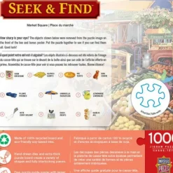 Sale MasterPieces Seek & Find - Market Square - 1000 Piece Puzzle