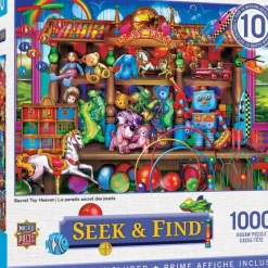 Clearance MasterPieces Seek & Find - Secret Toy Heaven - 1000 Piece Puzzle