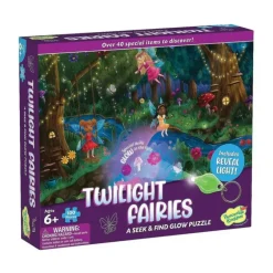 New Peaceable Kingdom Seek and Find Glow Puzzle - Twilight Fairies