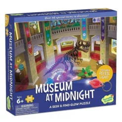 New Peaceable Kingdom Seek and Find Glow Puzzle - Museum at Midnight