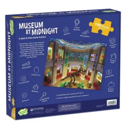 New Peaceable Kingdom Seek and Find Glow Puzzle - Museum at Midnight