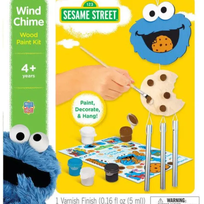 Hot MasterPieces Sesame Street Wind Chime Wood Paint Kit