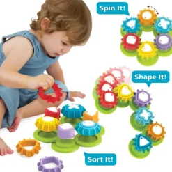 Hot Yookidoo Shape 'n Spin Gear Sorter
