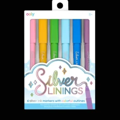 Sale Ooly Silver Linings Silver Ink Markers Set Of 6