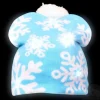 Clearance The Toy Network Snowflake Light-Up Beanie Hat